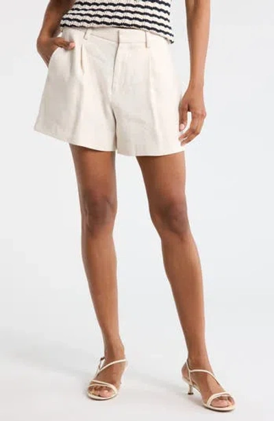 A.l.c . Charles Linen Blend Shorts In Yellow