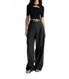 A.l.c Charles Pants In Black Linen In Black