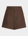 A.L.C CHARLES WIDE-LEG TWILL SHORTS