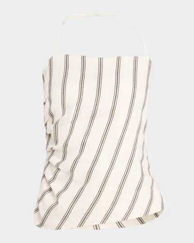 A.l.c Charlotte Stripe Halter Top