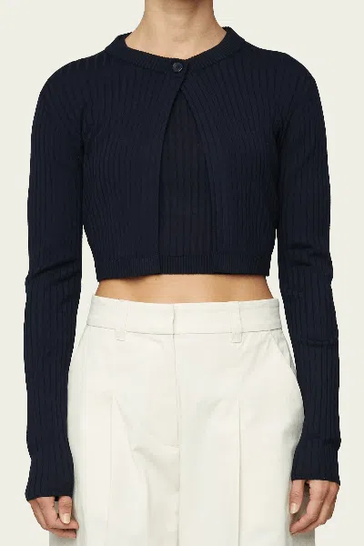 A.l.c Chloe Cardigan In Midnight In Blue