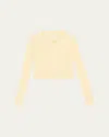 A.l.c Chloe Single-button Crop Cardgian In Powder Yellow