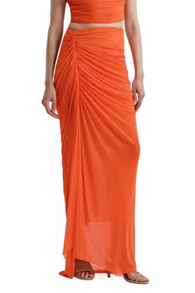 A.l.c Cleo Skirt In Orange