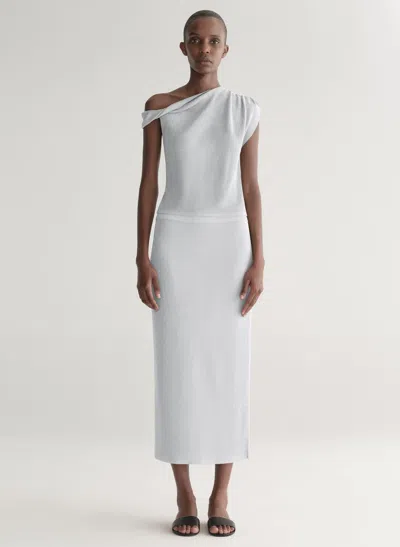 A.l.c Clover Metallic Knit Midi Skirt In Gold