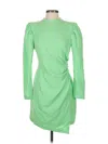 A.l.c Womens Ruched Manmade Mini Dress In Green