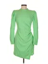 A.l.c Womens Ruched Manmade Mini Dress In Green