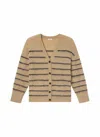 A.l.c Cody Cardigan In Dark Taupe/navy In Multi