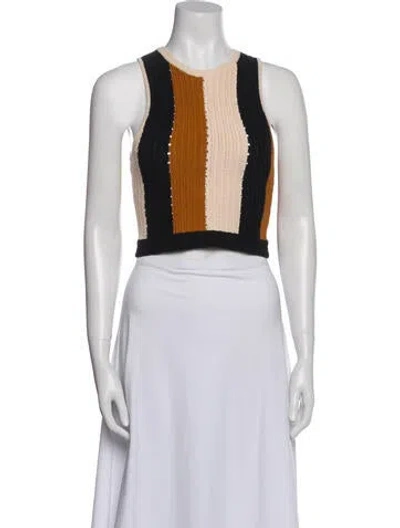 Pre-owned A.l.c Colorblock Pattern Crew Neck Sweater In Multi