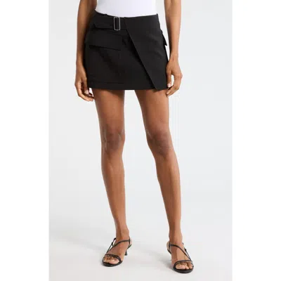 A.l.c . Conan Belted Cargo Miniskirt In Black