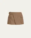 A.l.c A. L.c. Conan Skirt Tan Multi In Animal Print