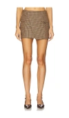 A.l.c A. L.c. Conan Skirt Tan Multi In Brown
