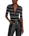 A.l.c Cooper Ribbed Top In Black