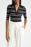 A.L.C A.L.C. COOPER STRIPE KNIT POLO