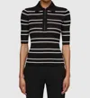 A.l.c Cooper Stripe Fine Ribbed Top In Multi