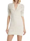 A.l.c Corinne Open Stitch Sweater Dress In White