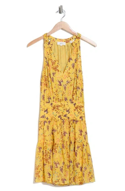 A.l.c Courtney Floral Smocked Tiered Silk Dress In Sole Multi