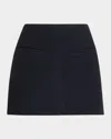 A.l.c Cowan Tweed Mini Skirt In Deep Navy