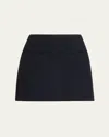 A.l.c Cowan Tweed Mini Skirt In Deep Navy