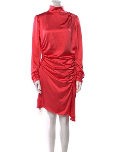 Pre-owned A.l.c Cowl Neck Knee-length Dress In Pink