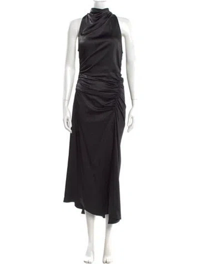 Pre-owned A.l.c Cowl Neck Long Dress In Black