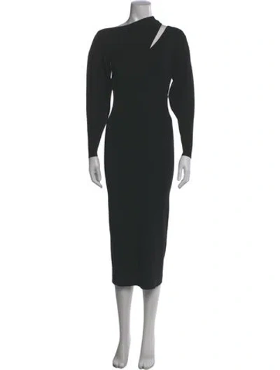 Pre-owned A.l.c Cowl Neck Long Dress In Black