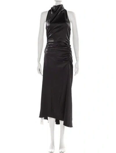 Pre-owned A.l.c Cowl Neck Long Dress In Gray