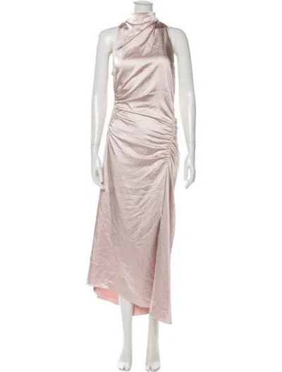 Pre-owned A.l.c Cowl Neck Long Dress In Pink