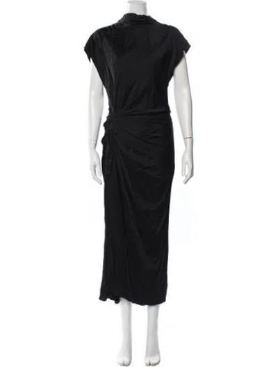 Pre-owned A.l.c Cowl Neck Long Dress W/ Tags In Blue