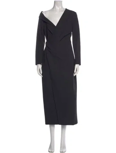 Pre-owned A.l.c Cowl Neck Long Dress W/ Tags In Gray
