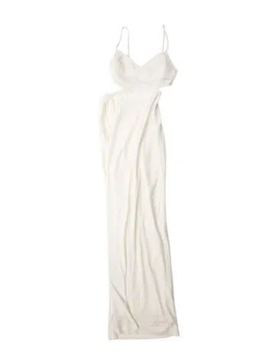 Pre-owned A.l.c Cowl Neck Long Dress W/ Tags In White