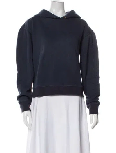 Pre-owned A.l.c Cowl Neck Long Sleeve Sweatshirt In Blue