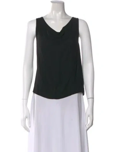 Pre-owned A.l.c Cowl Neck Sleeveless Top In Black