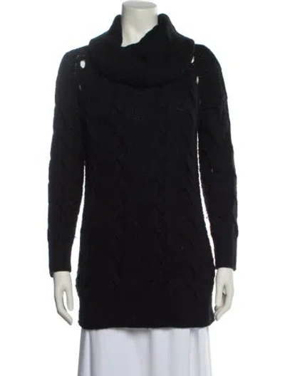 Pre-owned A.l.c Cowl Neck Sweater In Black