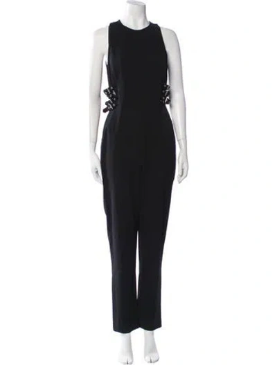 Pre-owned A.l.c Crew Neck Jumpsuit In Black