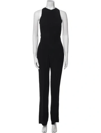 Pre-owned A.l.c Crew Neck Jumpsuit In Black