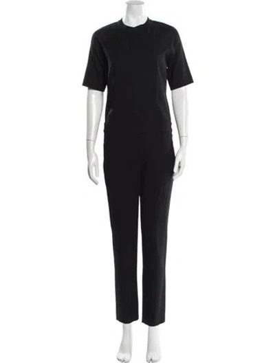 Pre-owned A.l.c Crew Neck Jumpsuit In Black