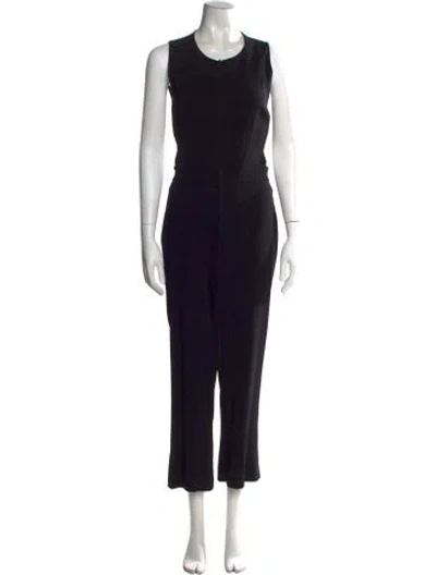 Pre-owned A.l.c Crew Neck Jumpsuit In Black