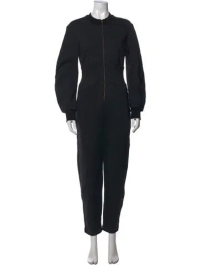 Pre-owned A.l.c Crew Neck Jumpsuit In Black