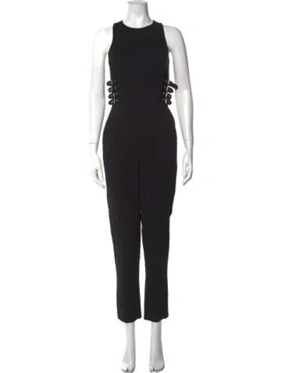 Pre-owned A.l.c Crew Neck Jumpsuit In Black