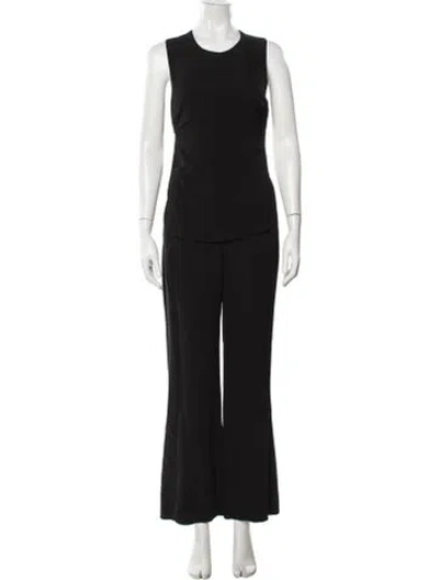 Pre-owned A.l.c Crew Neck Jumpsuit In Black