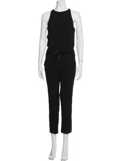 Pre-owned A.l.c Crew Neck Jumpsuit In Black