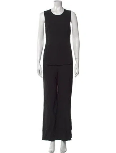 Pre-owned A.l.c Crew Neck Jumpsuit W/ Tags In Black