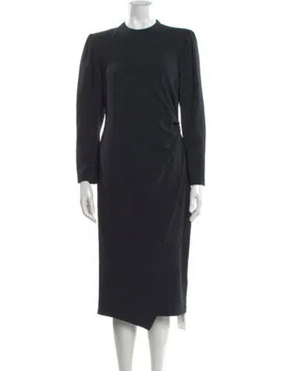 Pre-owned A.l.c Crew Neck Knee-length Dress In Black