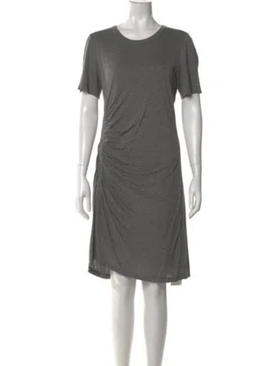 Pre-owned A.l.c Crew Neck Knee-length Dress In Gray
