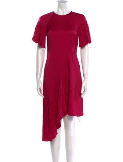 Pre-owned A.l.c Crew Neck Knee-length Dress In Purple