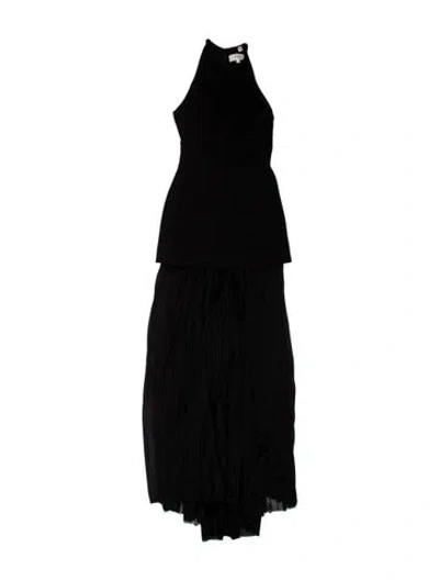 Pre-owned A.l.c Crew Neck Long Dress In Black