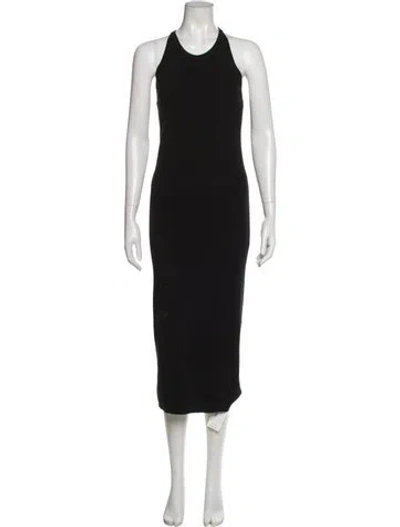 Pre-owned A.l.c Crew Neck Long Dress In Black