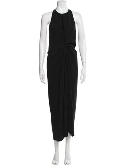 Pre-owned A.l.c Crew Neck Long Dress In Black