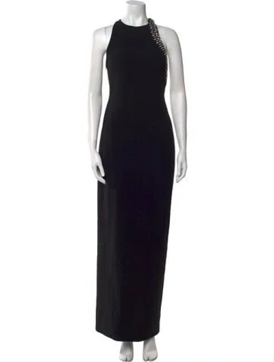 Pre-owned A.l.c Crew Neck Long Dress In Black
