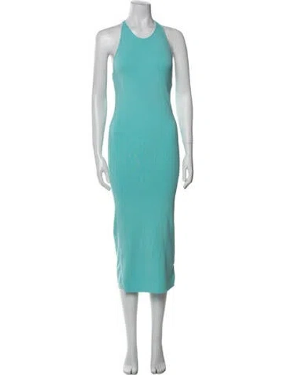 Pre-owned A.l.c Crew Neck Long Dress In Blue